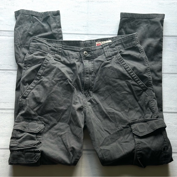 Wrangler Five Star Fit Flex Anthracite Cargo Pants Mens Size 30x30 - Picture 3 of 9